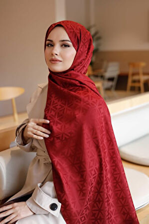 İpeksi Jakar Deluxe Şal Bordo