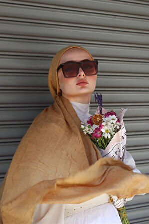 Bambu Kraş Şal Sütlü Kahve 168