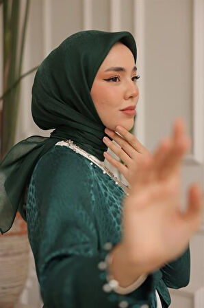 Abiye Eşarp Zümrüt