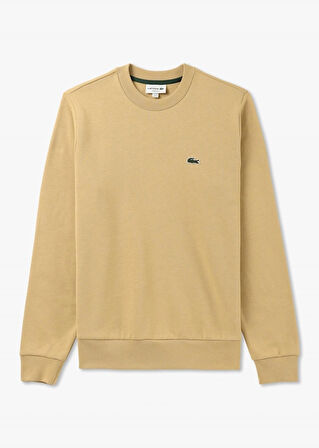 Lacoste Erkek Bej Klasik Fit Sweatshirt 