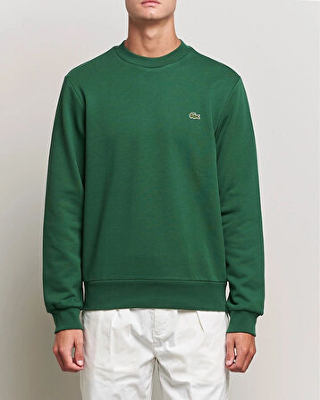 Lacoste Erkek Yeşil Klasik Fit Sweatshirt