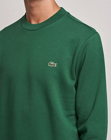 Lacoste Erkek Yeşil Klasik Fit Sweatshirt