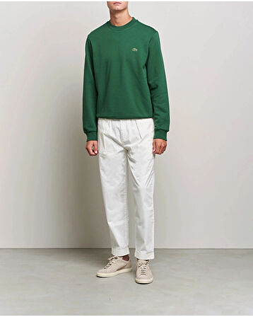 Lacoste Erkek Yeşil Klasik Fit Sweatshirt
