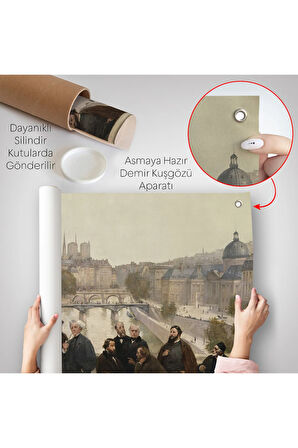 Henri Gervex - Yüzyılın panoraması Rousseau Duvar Örtüsü-7095