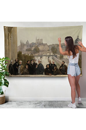 Henri Gervex - Yüzyılın panoraması Rousseau Duvar Örtüsü-7095