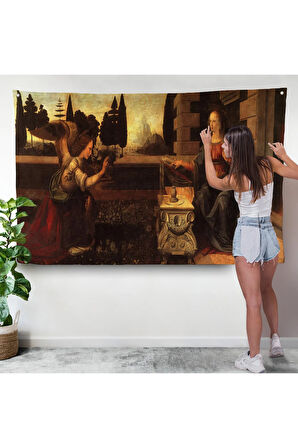 Leonardo da Vinci - Duyuru Duvar Örtüsü - Annunciation-7096
