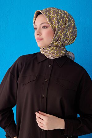 Saf İpek Eşarp 4102D (Twill İpek)