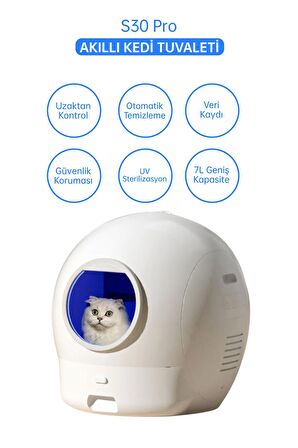 ELS Pet S30 Pro 2. Nesil Otomatik Akıllı Kedi Tuvaleti