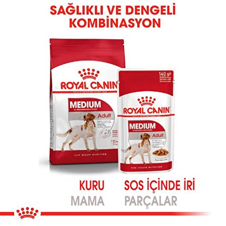Royal Canin Orta Irklar için Yaş Köpek Maması 140g