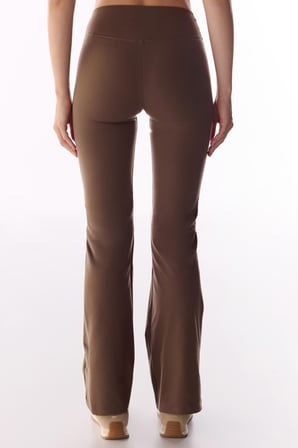 Kahverengi İspanyol Paça (Flare) Soft Feel Tayt