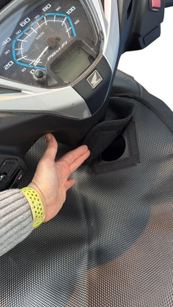 Motosiklet Diz Örtüsü - Cırtlı Model