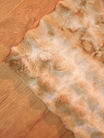 Rex Tavşanı Bubble Post Halı Multi Kahve