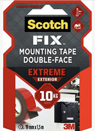 3M SCOTCH FIX EXTREM.DIŞ MEKAN MONT.BANDI19MM*1,5M