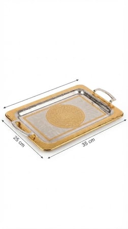 WİNTER DİKDORT. METAL TEPSİ 35 x 25 CM KÇK