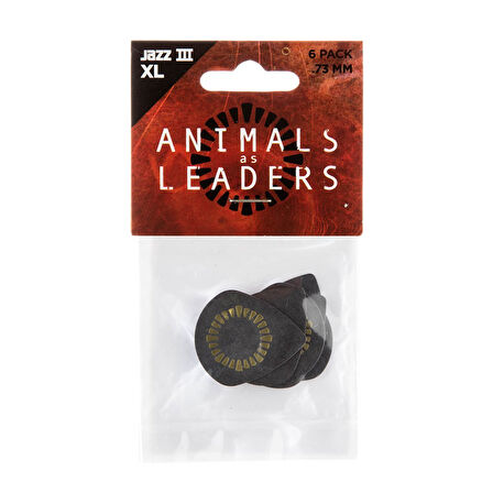 Jim Dunlop AALP04 Javier Reyes Tortex Jazz III XL Pick 0.73 mm 6lı Pena