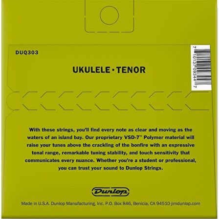 Jim Dunlop DUQ303 Pro Takım Tel Tenor Ukelele Teli