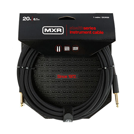 MXR DCIR20 Stealth Series Instrument Cables Enstüman Kablosu (6 Metre)