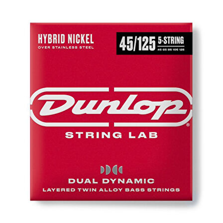 Jim Dunlop DBHYN45125 Hybrid Nickel Bas Gitar Teli (45-125)