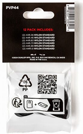 Jim Dunlop PVP44 Standard Pick Variety Pack 12li Pena