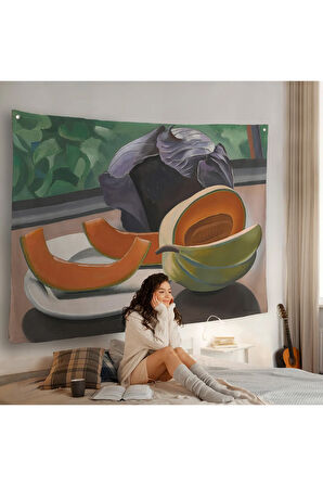 Auguste Herbin - Kavunlu Natürmort - Still Life with Melon-7101