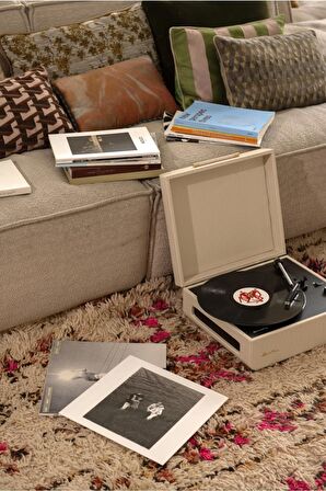 Crosley Mercury Bluetooth Alıcılı Ve Taşınabilir Bej Plak Çalar Pikap