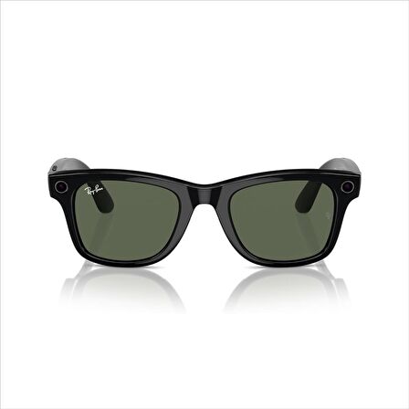 Meta Akıllı Gözlük - Wayfarer - Parlak Siyah-G15 Yeşil - Ray-Ban