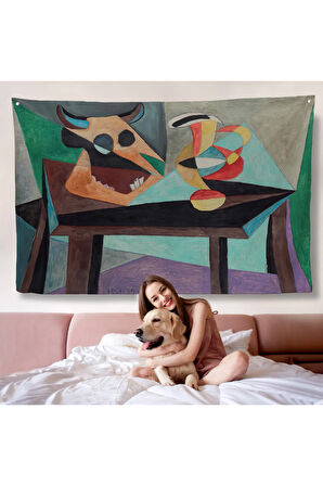 Pablo Picasso - Boğa Kafası Duvar Örtüsü-7103