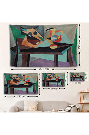 Pablo Picasso - Boğa Kafası Duvar Örtüsü-7103