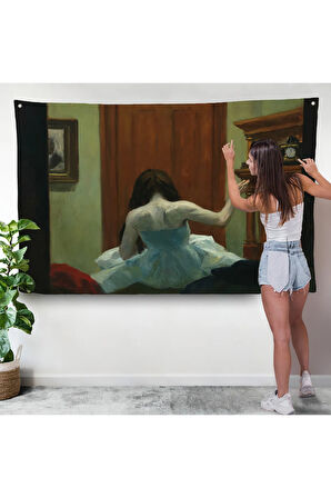 Edward Hopper - New York Interior Duvar Örtüsü-7105