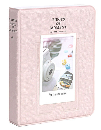 Fujifilm Instax Mini 12 Pembe Fotoğraf Makinesi 10'lu Film Kıskaçlı Stand PVC Albüm ve Simli Pleksi 