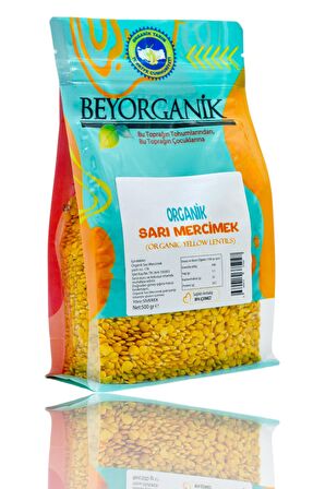 Organik Sarı Mercimek (500 gr) - Beyorganik