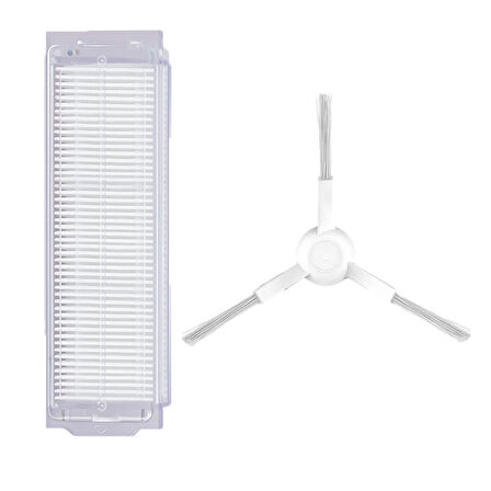 Xiaomi Mop Pro (STYTJ02YM) Uyumlu 2 Parça Yedek Beyaz Filtre Fırça Seti