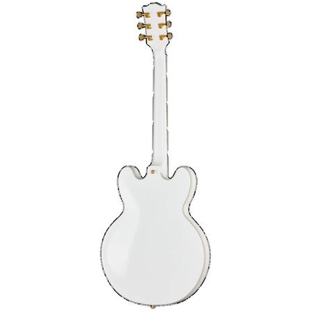 Epiphone IGC Alex Lifeson 1976 ES-355 Reissue Semi Hollow Elektro Gitar (Alpine White)