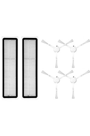 Xiaomi Dreame D9 Uyumlu 6 Parça Yedek Filtre Fırça Seti