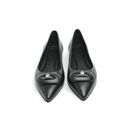 Tek Taş Aksesuarlı Kadın Babet