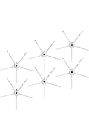 Roborock S6 Max Vacuum Cleaner Uyumlu 6 Adet Beyaz Yan Fırça