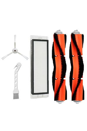 Roborock S50 Uyumlu 5 Parça Yedek Filtre Fırça Seti