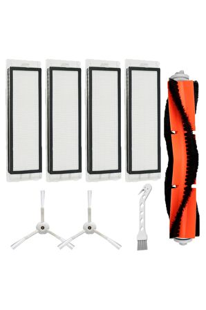 Roborock S50 Uyumlu 8 Parça Yedek Filtre Fırça Seti