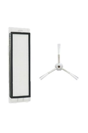 Roborock S50 Uyumlu 2 Parça Yedek Filtre Fırça Seti