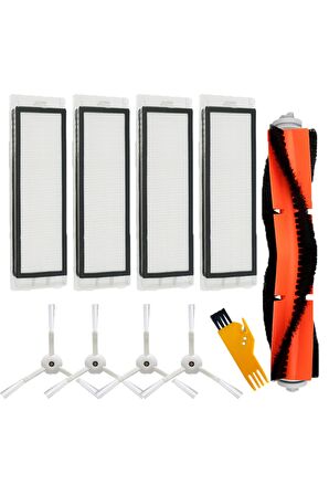 Roborock S5 Uyumlu 10 Parça Yedek Filtre Fırça Seti