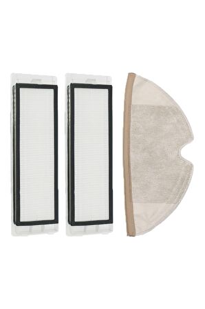 Roborock S5 Uyumlu 3 Parça Yedek Filtre Fırça Seti