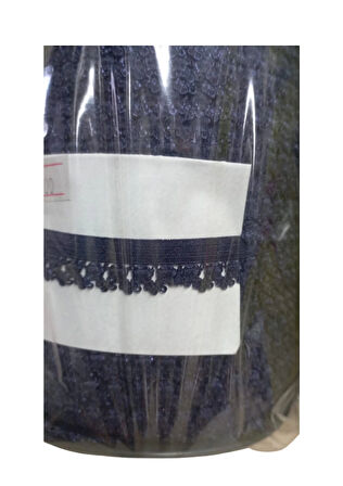 Çamaşır Lastiği Dantelli 1 cm 75 Metre 1 Top Lacivert