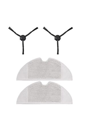 Xiaomi Mop 2 Pro + (stytj02zhm) Uyumlu 4 Parça Yedek Filtre Fırça Seti