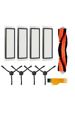 Xiaomi Mop 2 Pro + (stytj02zhm) Uyumlu 10 Parça Yedek Filtre Fırça Seti