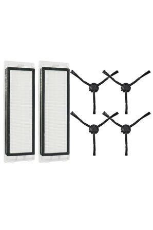 Xiaomi Mop 2 Pro + (stytj02zhm) Uyumlu 6 Parça Yedek Filtre Fırça Seti