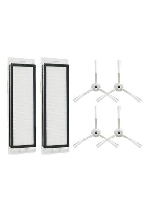 Xiaomi Mi Robot 1s (sdjqr02rr) Uyumlu 6 Parça Yedek Filtre Fırça Seti