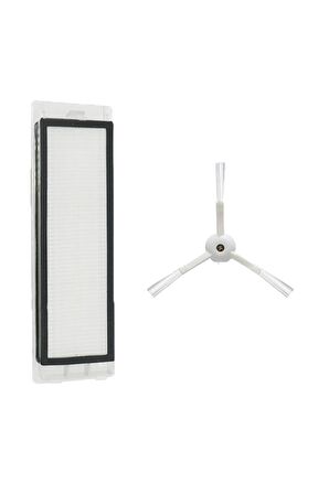 Xiaomi Mi Robot 1s (sdjqr02rr) Uyumlu 2 Parça Yedek Filtre Fırça Seti