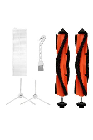 Xiaomi G1 2in1 Essential (mjstg1) Uyumlu 5 Parça Yedek Filtre Fırça Seti