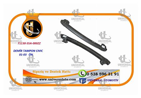 DEMİR TAMPON CIVIC 01-03 ÖN