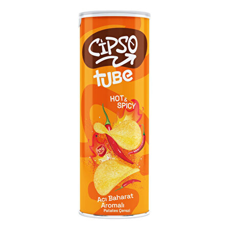 Cipso Tube Acı Baharat ve Ekşi Krema&Soğan Aromalı Cips 160 gr x 4 Adet